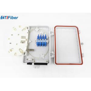China FTTH Optical Fiber Distribution Box Wall Mounted 4 Port SC Connectors Light Weight supplier