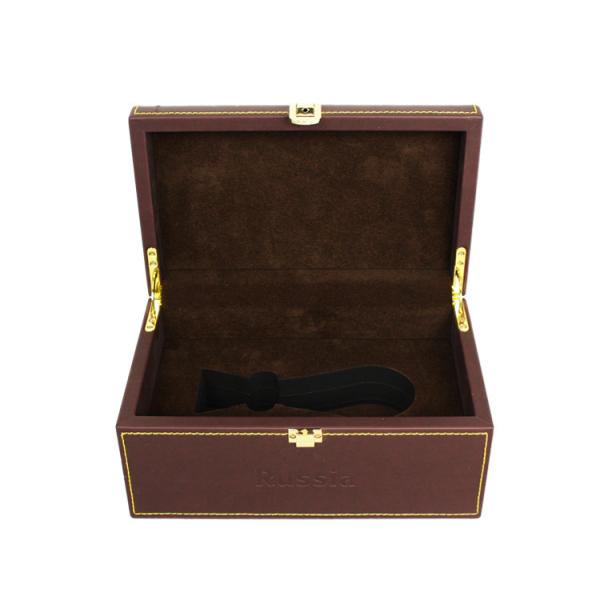 China Brown High End Perfume Box Custom Attar Bottle Box Recycled FSC Certified wholesale
