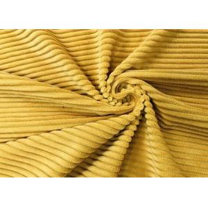 235GSM 100% Polyester Corduroy Fabric / Sofa Ginger Knit Corduroy Fabric