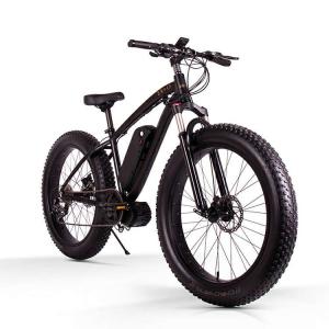 Lightest Mid Drive Ebike Commuter 26 Inch Fat Tire Central Motor 48v 250w 13Ah