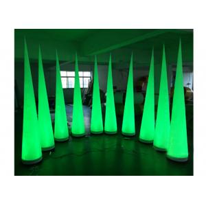 China Colorful Inflatable Light Tube Cone Shape For Party Ornament 3 Years Warranty supplier