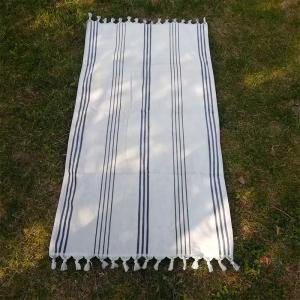 Beach towel 100% cotton fabric high quality jacquard beach towel jacquard woven sand free woven beach towel