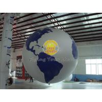 China Reusable Round Earth Globe Balloons with 170mm tether points for Entertainment events on sale