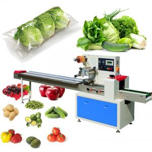 Horizontal Flow Packing Machine Assembly Line Packaging Vegetables Fruit Bread