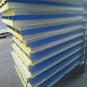 blue color insulated glass wool sandwich roof panel 5500 x 960 x 50mm