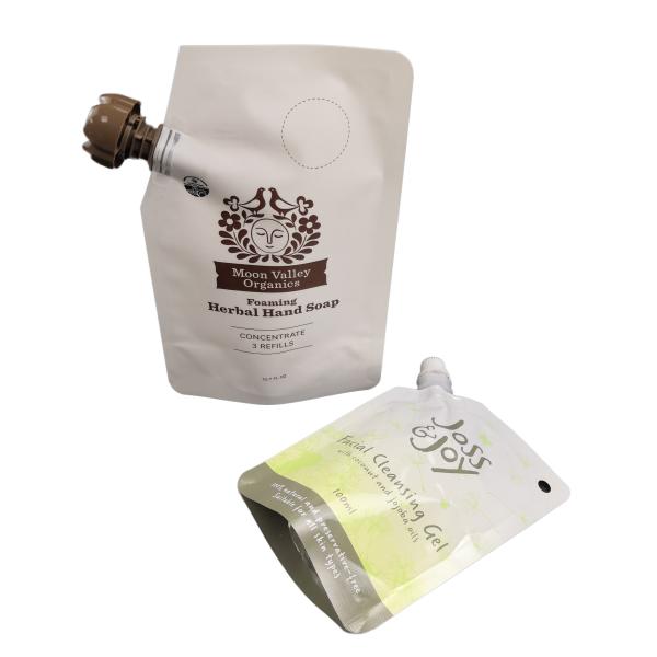 China Saco facial cosmético 10ml 50ml 100ml do bocal do malote de Doypack do bico da máscara para o pacote do líquido da loção supplier