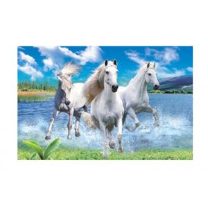 Runnig Horse 3D Lenticular Pictures For House Decorative 0.6mmPET
