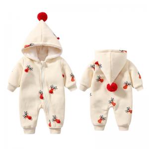 China Kids clothing winter children clothes Christmas elk Christmas pajamas Jumpsuit Baby rompers toddler clothing supplier