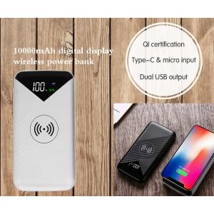Portable 10,000mah Qi Wireless charger Power Bank for Samsung,iPhoneX,iPhone XS,iPhone 7