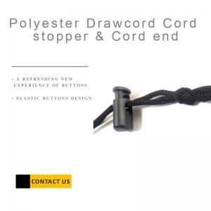 Polyester Drawcord Cord Stopper & Cord End