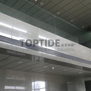 China Decoration Perforated Lay in Ceiling System Aluminum Cross T Ceiling Grid supplier