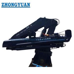 China Hydraulic Full Knuckle Telescopic Boom Crane For  Limit Deck Space Ship Deck Equipment supplier