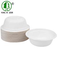 14OZ Oatmeal Recyclable Pulp Paper Compostable Bagasse Bowls Recyclable SGS