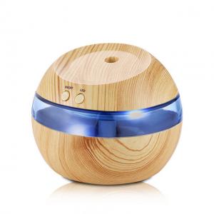 Portable Wood Grain Electric Aroma Diffuser 300ml for App-Controlled Humidity Control