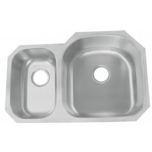China Undermount Kitchen Sink Stainless Steel Drop In Double Bowl Brushed Satin Finish supplier