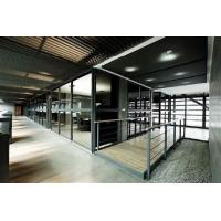 China Custom Modern Office Partitions / Sound Proof Double Glazed Partition Wall With Blinds on sale