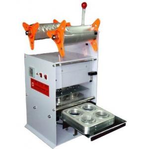 China Four Cups Plastic Cup Sealing Machine 220V 50HZ Cup Sealer Sealing Machine supplier