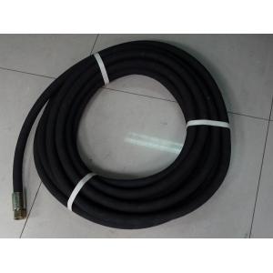 China Orange Polyester Silicone Braided Hose Pipe , ODM Heat Resistant Tube Rubber Hose supplier