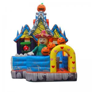 2020 Colorful PVC Tarpaulin inflatable bouncer Hallowmas baby bouncy house for sale