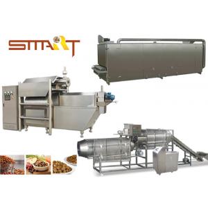 500 - 600kg/Hr Dog Food Production Line , Pet Food / Fish Feed Extruder