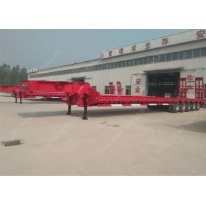 5 axles drop bed low loader trailer for large contruction machinery