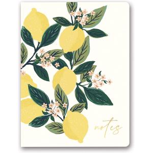 6.5 Inch Lemon Tree Hardcover Lined Notebook With Coated Paper