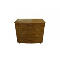 China 4 Drawer Hotel Room Dresser Walnut Wood Veneer Commercial Furniture on sale