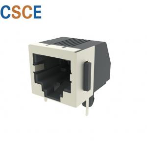 High Wearing Telephone Cable Connector RJ11 Half Shielded Single Port With Panel