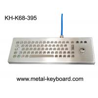 China Waterproof Desktop Metal Computer Keyboard with Laser Trackball , Rugged Keyboard on sale