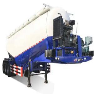 Three Axle 45-80 Cubic V Type Bulk Cement Semi Trailer Dry Cement Pneumatic Truck Trailer For Powder Material Transport