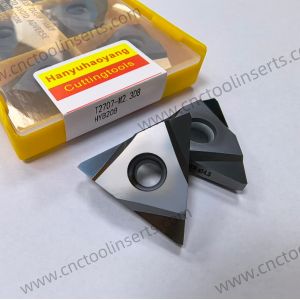 China Carbide Whirling Milling Insert Model T2707-M2.308 with PVD Coating Grade HYB208 is suitable for machining all difficult-to-machine materials except superalloys wholesale