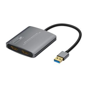 China Adaptador USB 3.0 a HDMI dual para 2 monitores, puerto HDMI a video 4K 60Hz, compatible con Mac OS wholesale