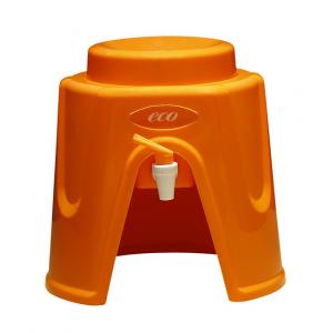Dispensador filtrado encimera anaranjada del agua, dispensador no eléctrico del purificador del agua
