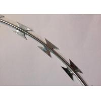 China Yellow Anti Climb Barbed Wire Razor Coil Barbed Wire Single Screw Blade Gill Net on sale