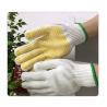 7 Gauge Elastic Seamless White Cotton Knit With PVC Dot Knit Gloves For