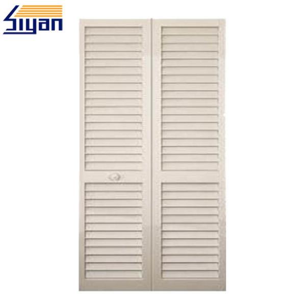 Solid Color Louvered Closet Doors For Wardrobe W630mm