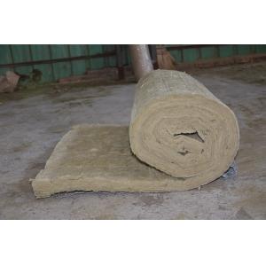 Residential Rockwool Insulation Blanket With Wire Mesh / Fiberglass Cloth