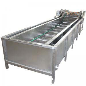 China Adjustable Spraying Bubble Fruit Vegetable Washing Machine Corn Cleaning Line supplier