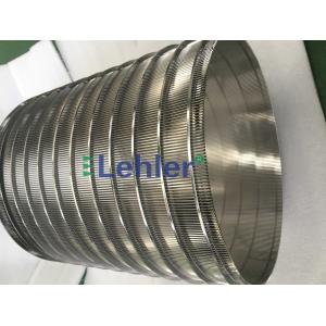 China Ss316l Stainless Steel Wedge Wire Screen Waste Water Treatment supplier
