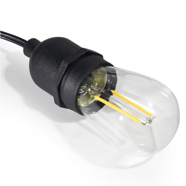 Wedding Lighting, E27 Base Hanging Sockets Outdoor Decorative S14 LED Bulb String Lights