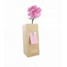 Wooden Digital LED Clock with Flowerpot Beautiful Home Decorative