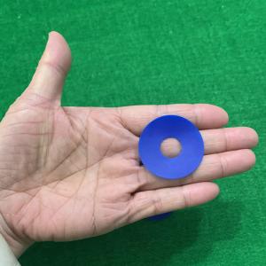 China 38 X 15 X 0.8mm Flat Rubber Sucker Blue Color Standard Sizes Shapes supplier