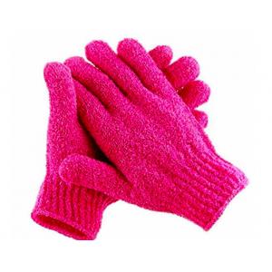 China Random Peeling Exfoliating Body Scrub Gloves Heat Transfer Printing supplier