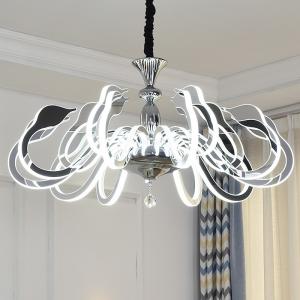 Sidewall glow Led swan simple chandelier Light Fixtures (WH-LC-01)