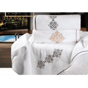 La aduana de lujo que HotelTowel blanco fijó la toalla 100% del cuarto de baño del algodón fijó el sistema del baño de las toallas del hotel