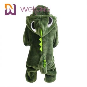 China Coral Velvet Crocodile Small Dog Pajamas Cat Warm Dog Clothes Hoodie supplier