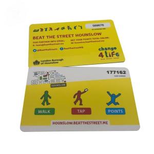 Contactless 13.56Mhz RFID Smart Card With RFID  EV1 2K Chip For E Payment Access Control