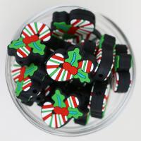 China Custom Christmas Silicone focal beads BPA Free Eco Friendly DIY beads for pen keychains on sale