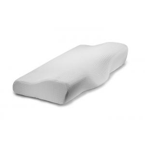 White Color Anti Snore Velvet Memory Foam Contour Pillow Polybag Packing