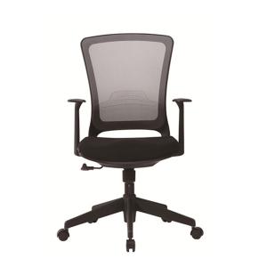 China PP Plastic Lift Office Mesh Swivel Chair / Fixed Armrest Swivel Computer Chair supplier